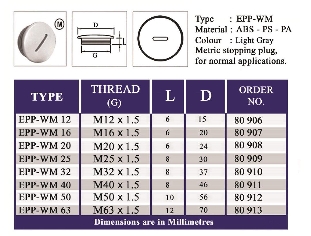 E.P.P- PB- Technical data sheet 1